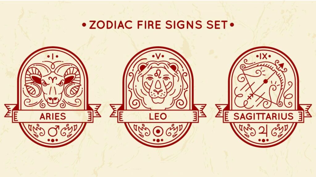 Fire signs igniting passion and initiative