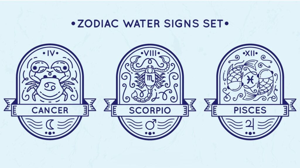 Water signs diving into emotional depth