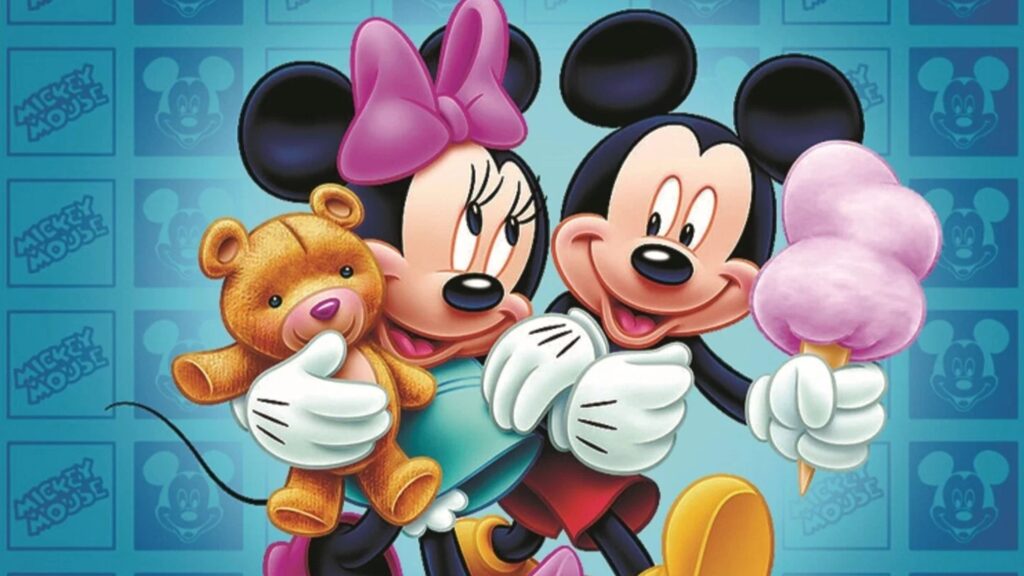 Mickey and Minnie Mouse