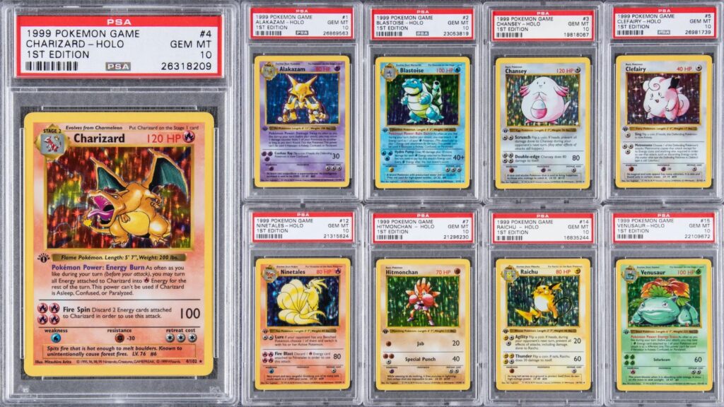 1999 First Edition Shadowless Base Set Charizard (PSA 10)