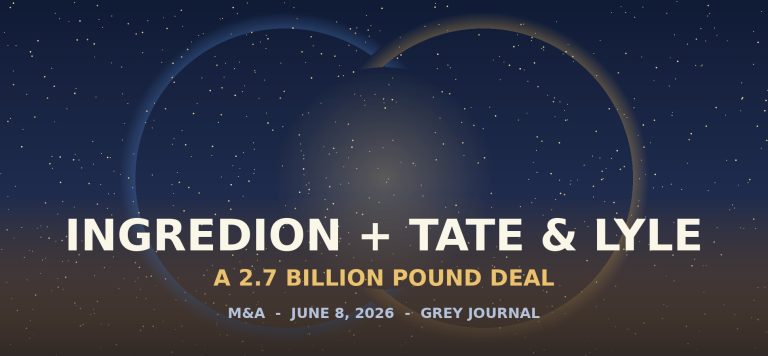 Ingredion to Buy Tate & Lyle in £2.7 Billion All-Cash Takeover