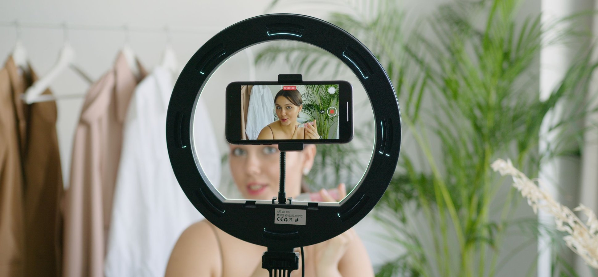 Creator filming a product review, the model the Flip app used before it shut down