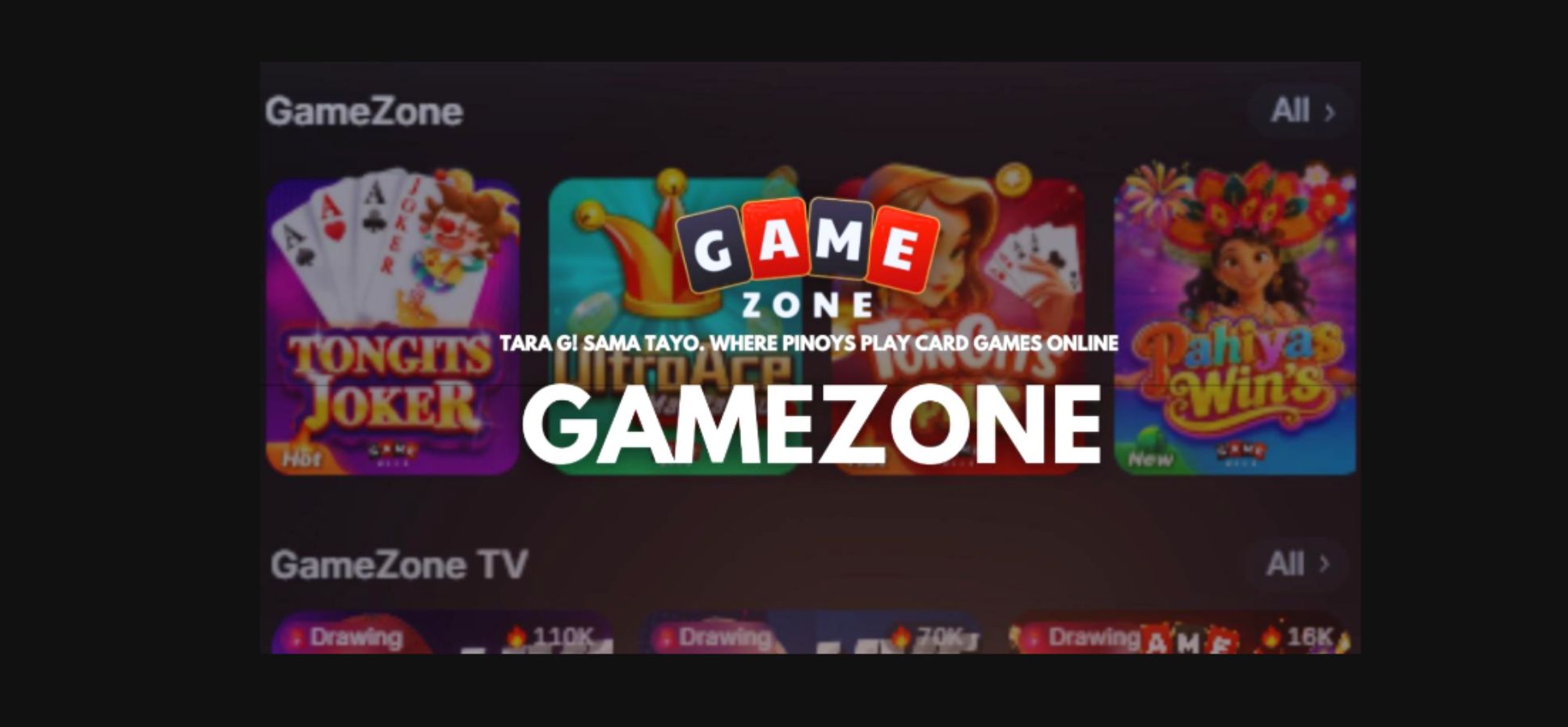 GZone, GameZone, Tara G! Sama Tayo. Where Pinoys Play Card Games Online